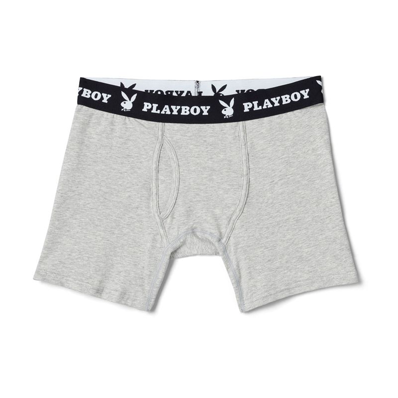 Lenjerie Barbati Playboy 1-Pack Boxer Brief Negrii | RSPZ-12387