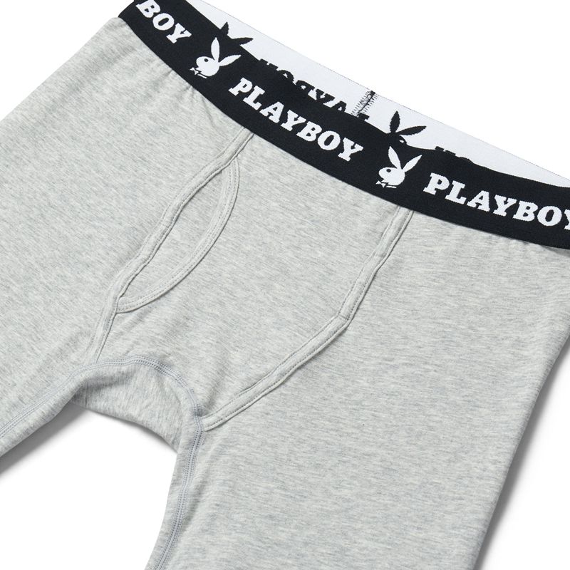 Lenjerie Barbati Playboy 1-Pack Boxer Brief Negrii | RSPZ-12387