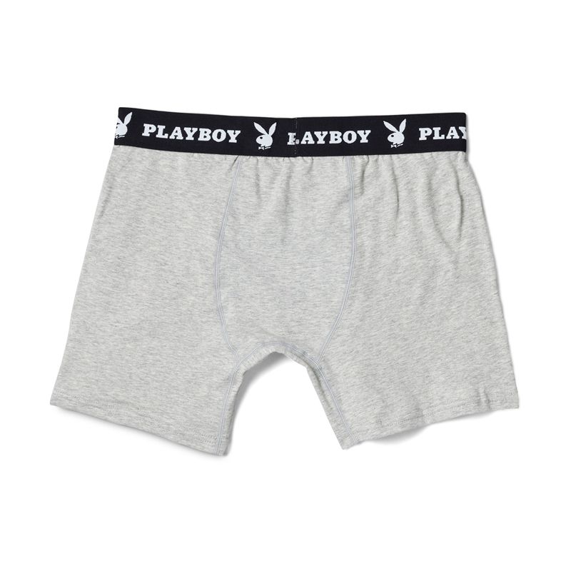 Lenjerie Barbati Playboy 1-Pack Boxer Brief Negrii | RSPZ-12387