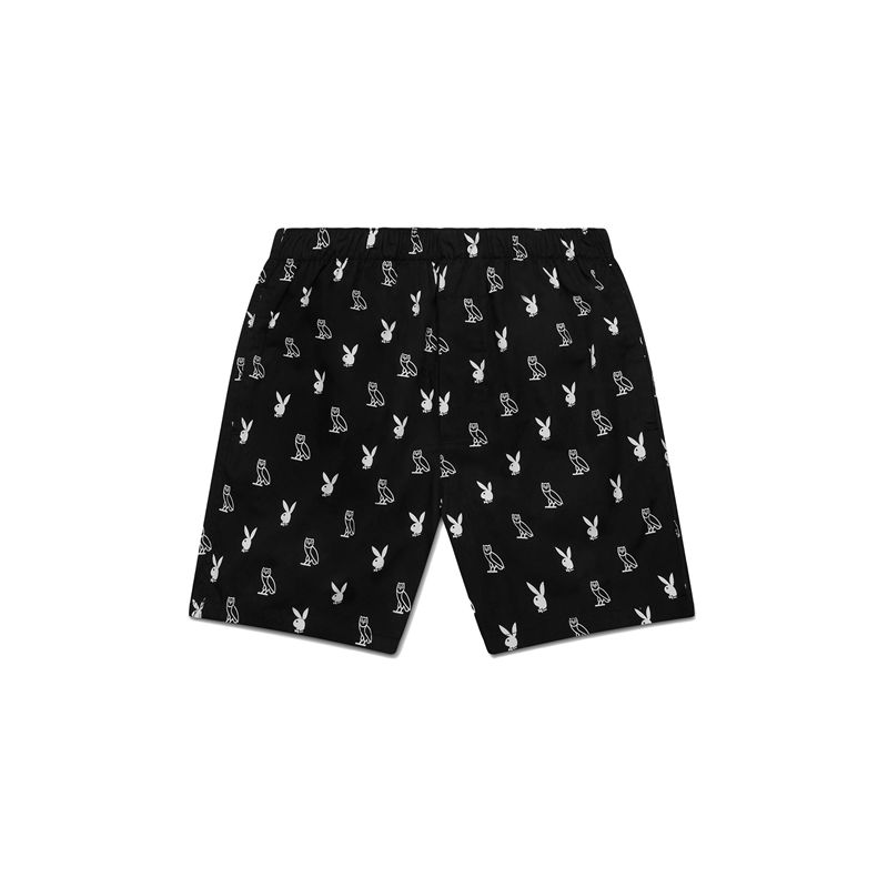 Lenjerie Barbati Playboy X Ovo Boxers Albi | FTUE-34657