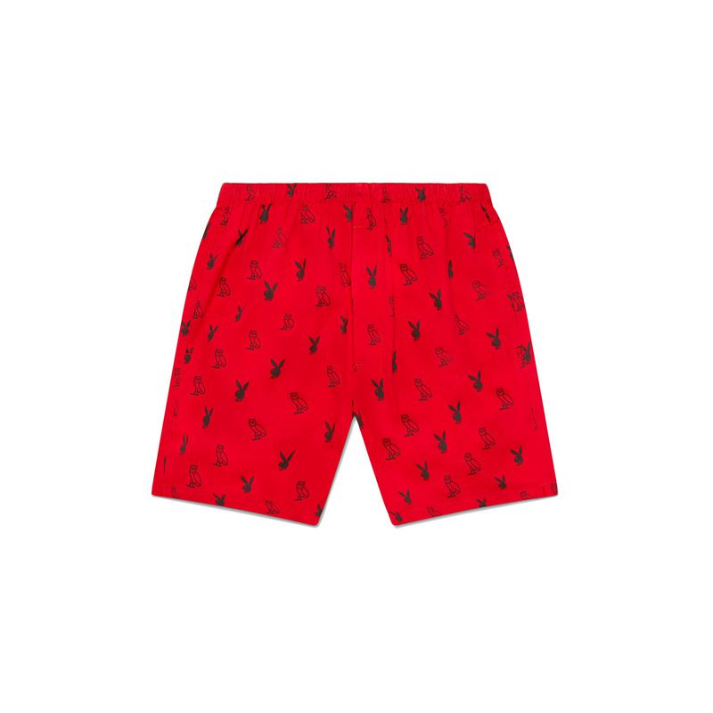 Lenjerie Barbati Playboy X Ovo Boxers Albi | FTUE-34657