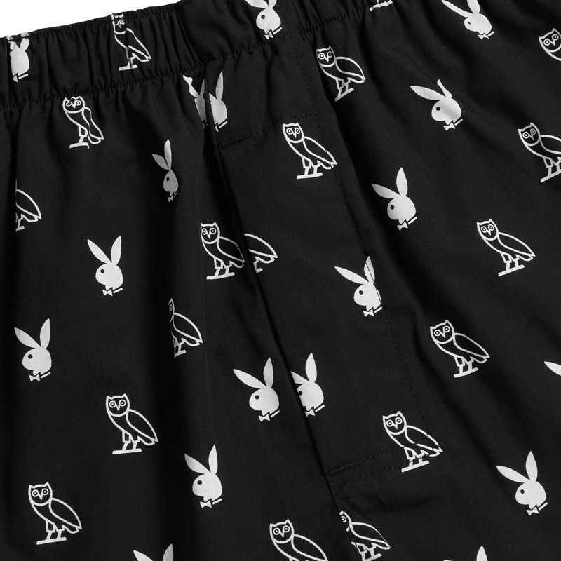 Lenjerie Barbati Playboy X Ovo Boxers Albi | FTUE-34657