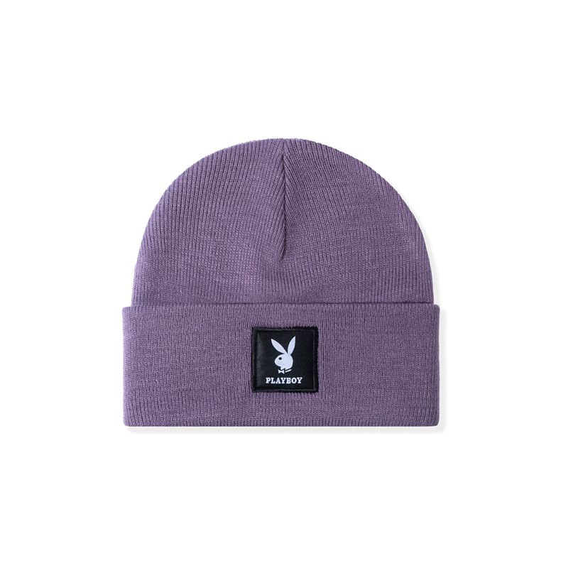 Palarie Barbati Playboy Knit Beanie With Logo Patch Verzi | KWHU-83629