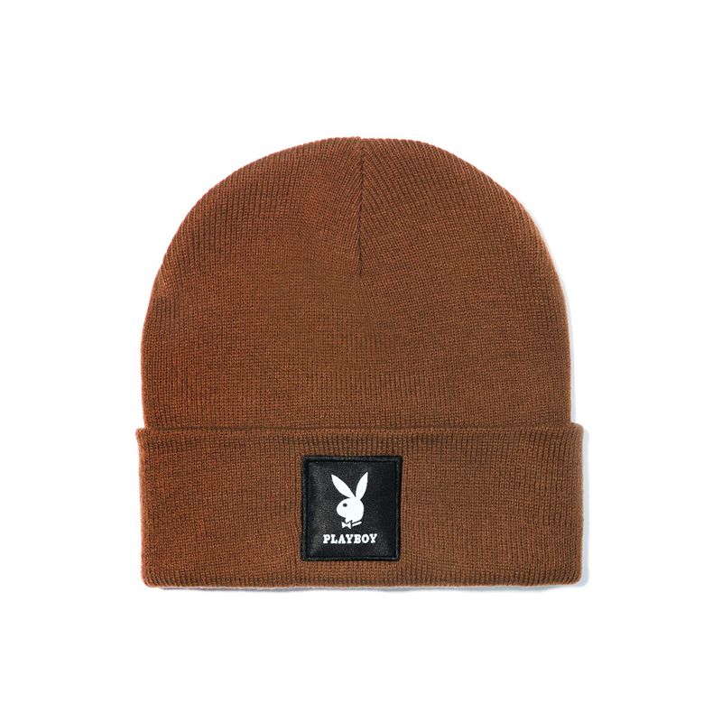 Palarie Barbati Playboy Knit Beanie With Logo Patch Verzi | KWHU-83629