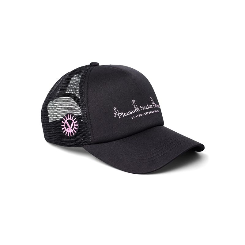 Palarie Barbati Playboy Pleasure Trucker Negrii | GUQW-03679