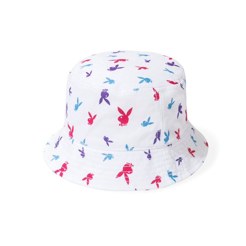 Palarie Barbati Playboy Repeating Rabbit Head Colorful Bucket Colorati | JVGS-18739