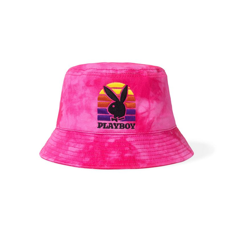 Palarie Barbati Playboy Sunset Tie Dye Bucket Violet | TMUJ-58620