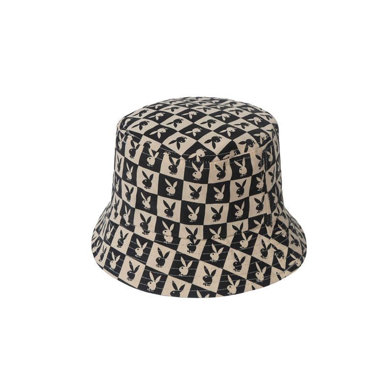 Palarie Barbati Playboy Tile Print Bucket Negrii | WLHG-46980