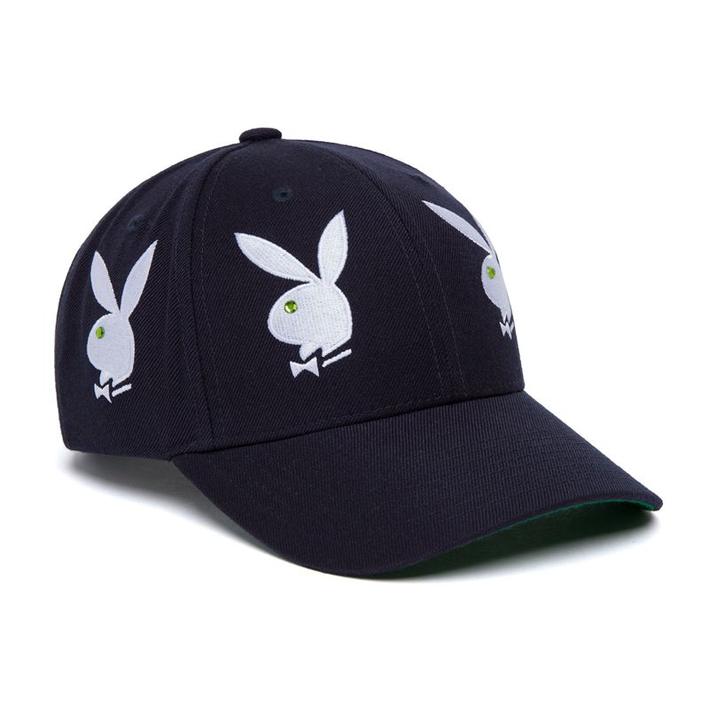 Palarie Barbati Playboy X Huf Rhinestone 6 Panel Albi | WPQO-34586