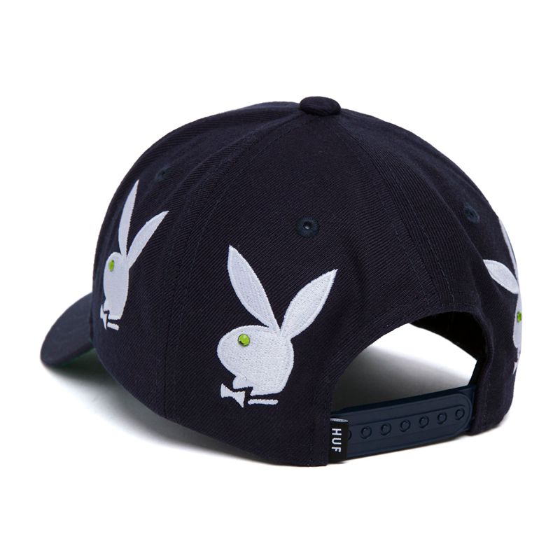 Palarie Barbati Playboy X Huf Rhinestone 6 Panel Albi | WPQO-34586