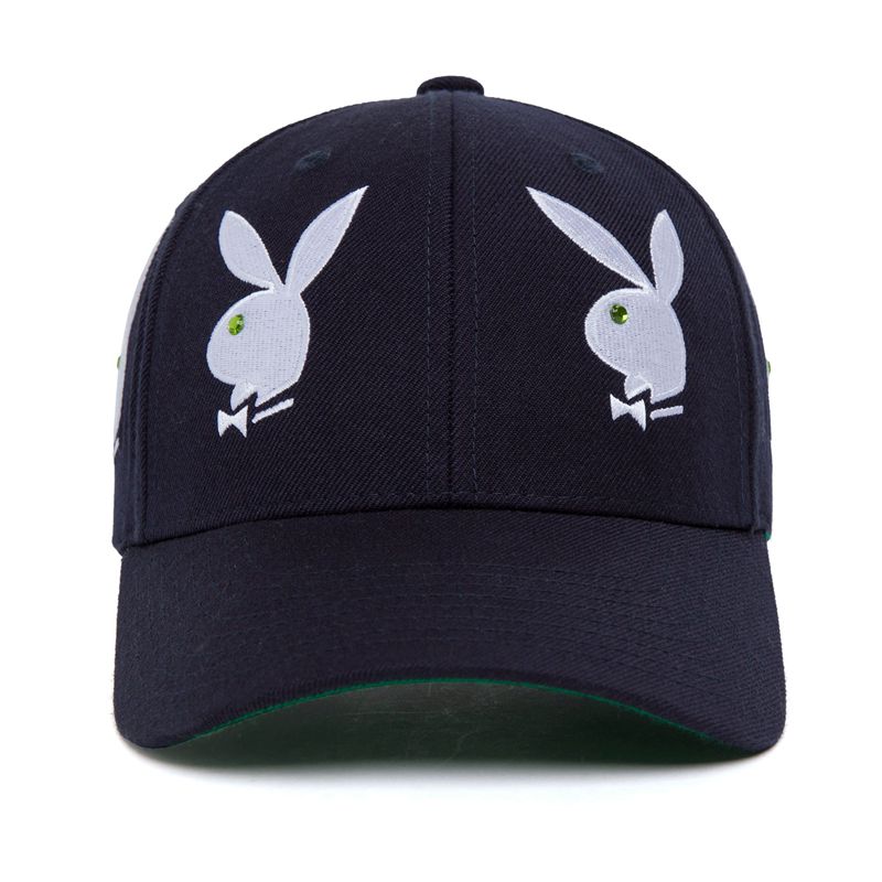 Palarie Barbati Playboy X Huf Rhinestone 6 Panel Albi | WPQO-34586