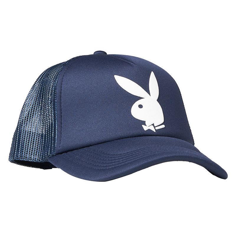 Palarie Barbati Playboy X Pleasures Bunny Trucker Forest | UGEH-20146