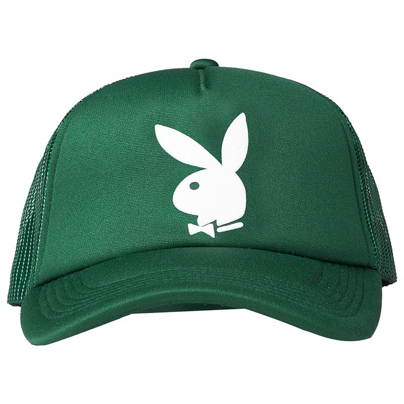 Palarie Barbati Playboy X Pleasures Bunny Trucker Forest | UGEH-20146