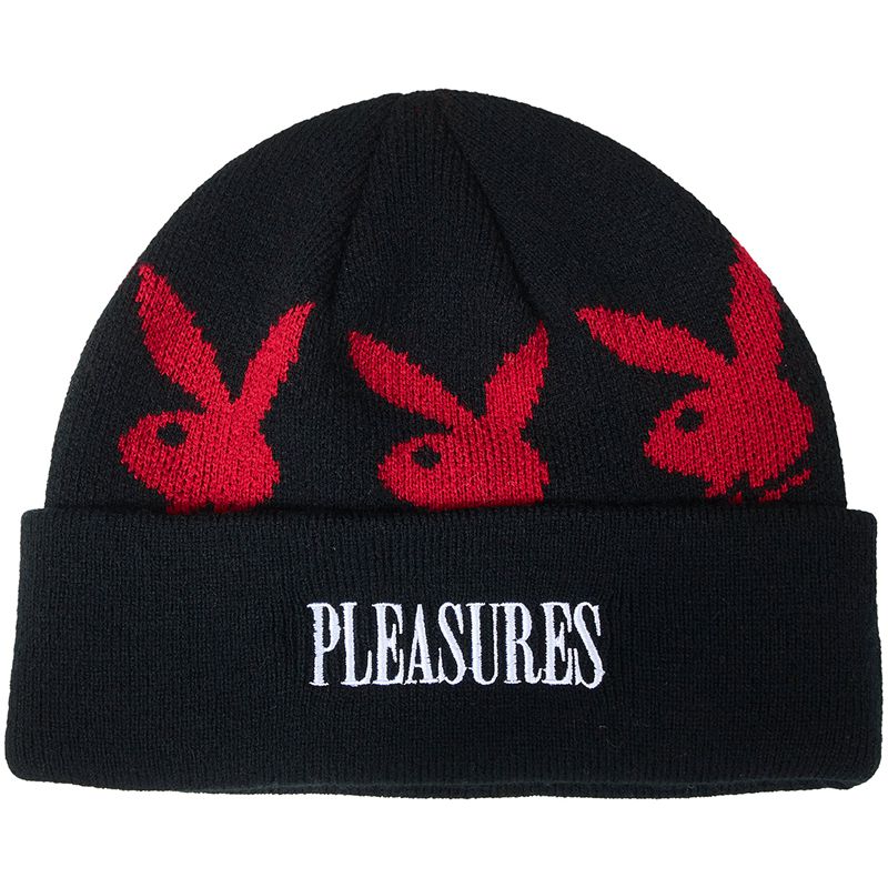 Palarie Barbati Playboy X Pleasures Jacquard Bunny Beanie Albastri | QAPX-59813