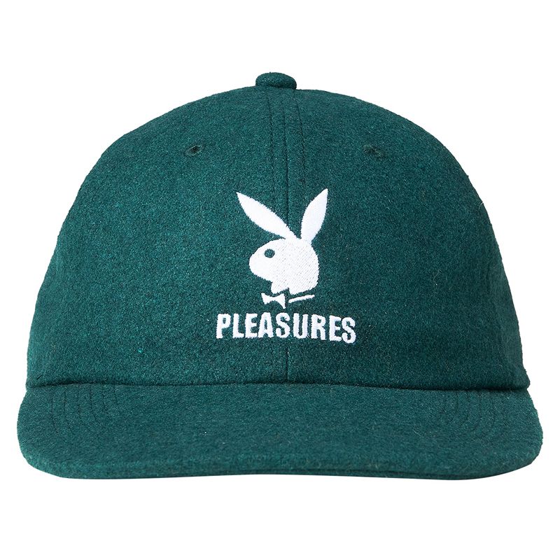 Palarie Barbati Playboy X Pleasures Wool Strapback Forest | BYTA-92075