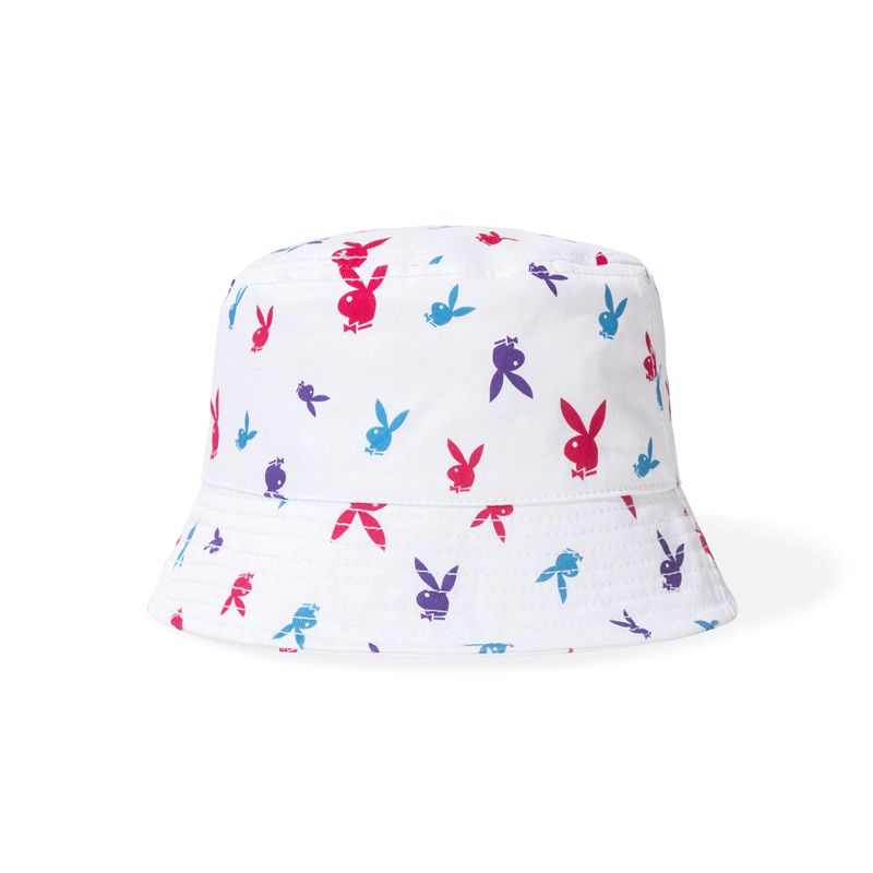 Palarie Dama Playboy Repeating Rabbit Head Colorful Bucket Colorati | RTFW-38640