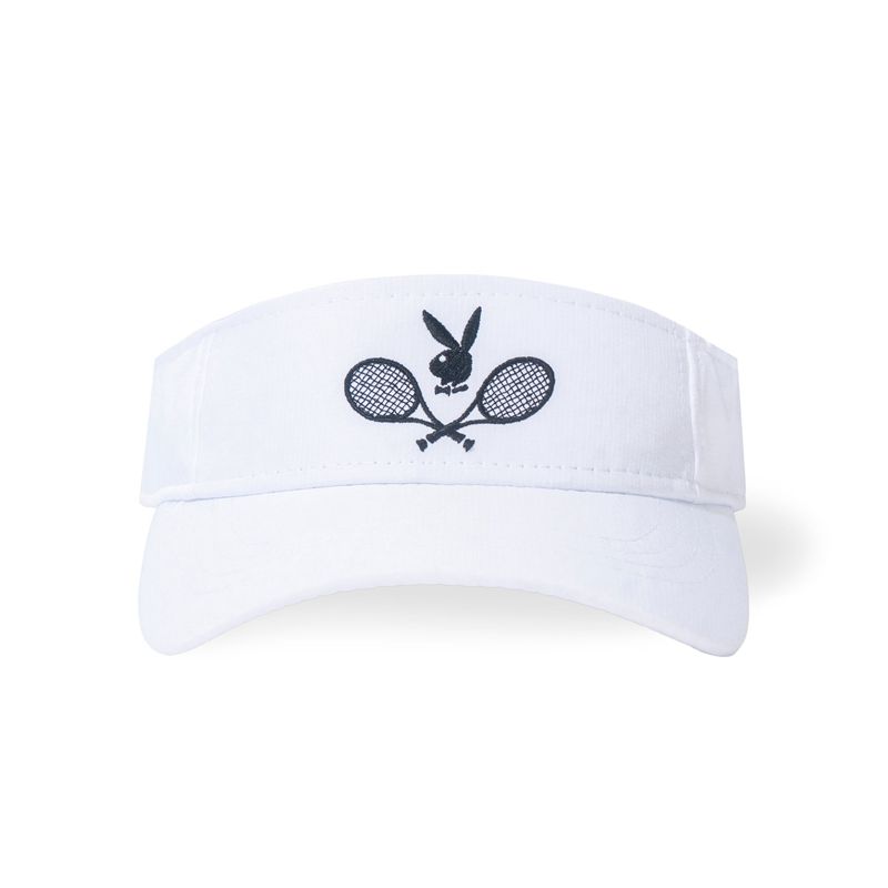 Palarie Dama Playboy Sports Ripstop Visor Albi | UKZH-25874