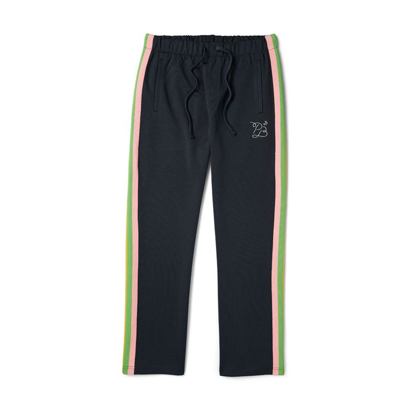 Pantaloni Barbati Playboy Knit Taping Tricots Negrii | KVSP-29673