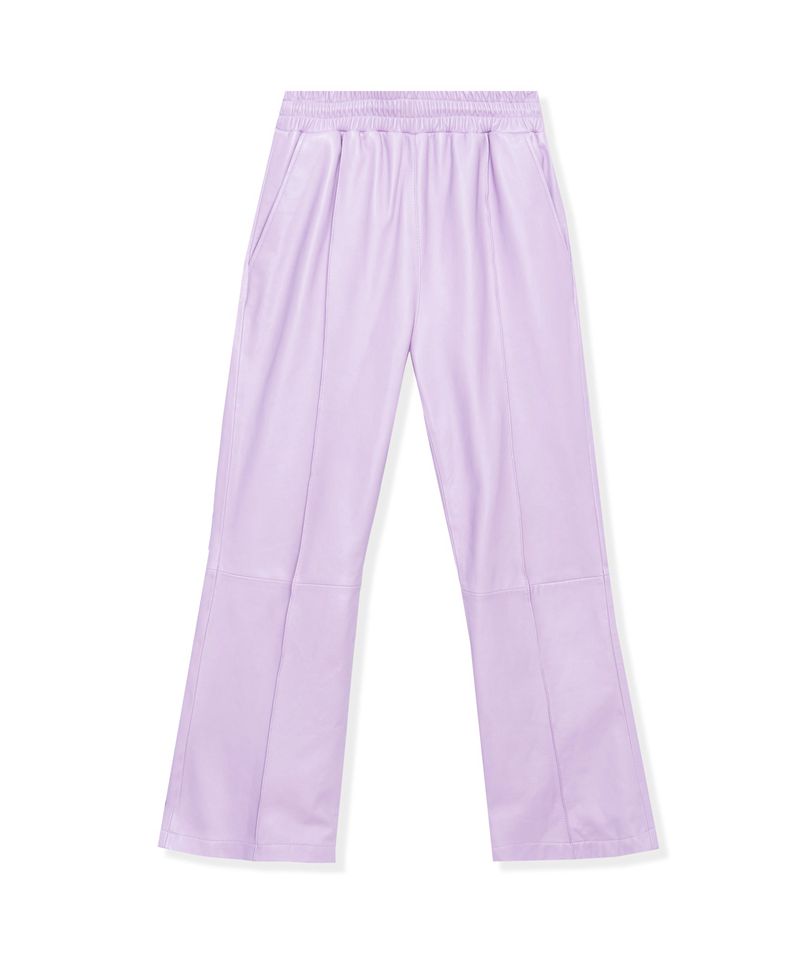 Pantaloni Barbati Playboy Piele Flares Violet | GVEK-35971