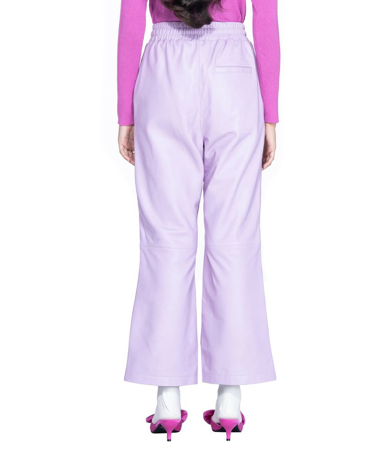 Pantaloni Barbati Playboy Piele Flares Violet | GVEK-35971