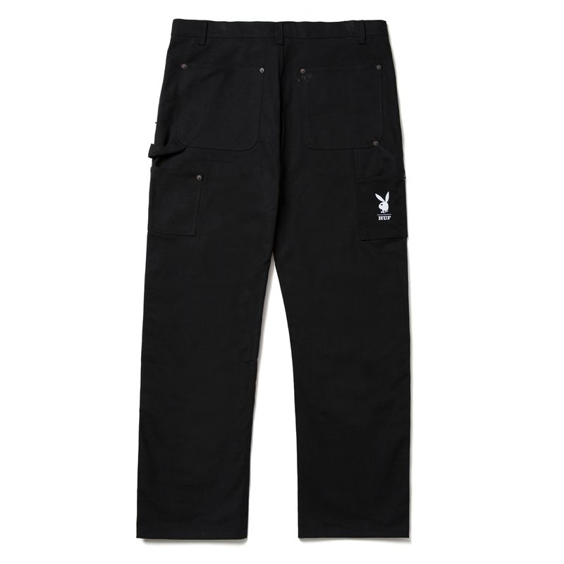 Pantaloni Barbati Playboy X Huf Vvs Rabbit Head Negrii | EZIO-48752