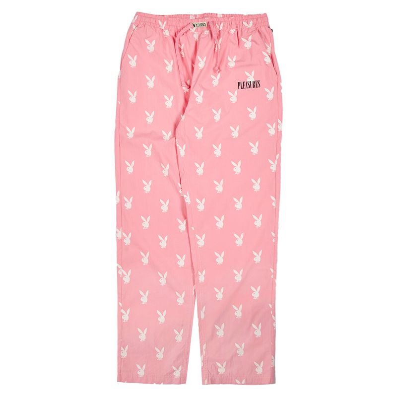 Pantaloni Barbati Playboy X Pleasures Bunny Lounge Negrii | JQIG-26495