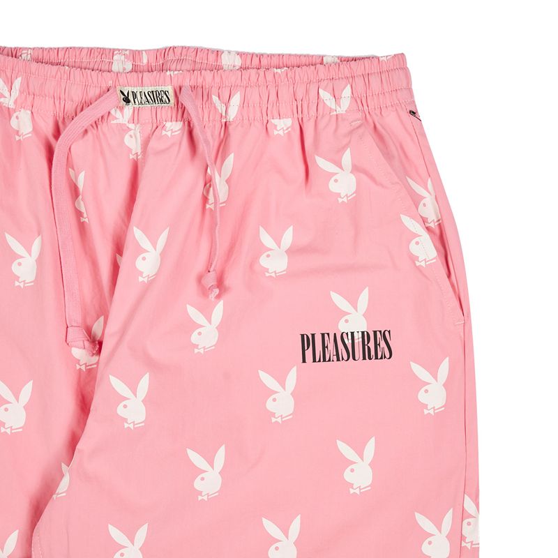 Pantaloni Barbati Playboy X Pleasures Bunny Lounge Negrii | JQIG-26495