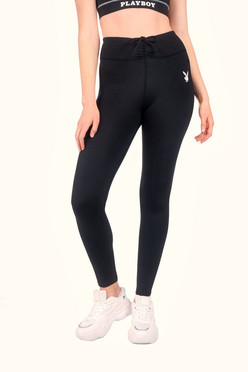 Pantaloni Dama Playboy Active Ruched Waistband Leggings Gri | GNAC-94186