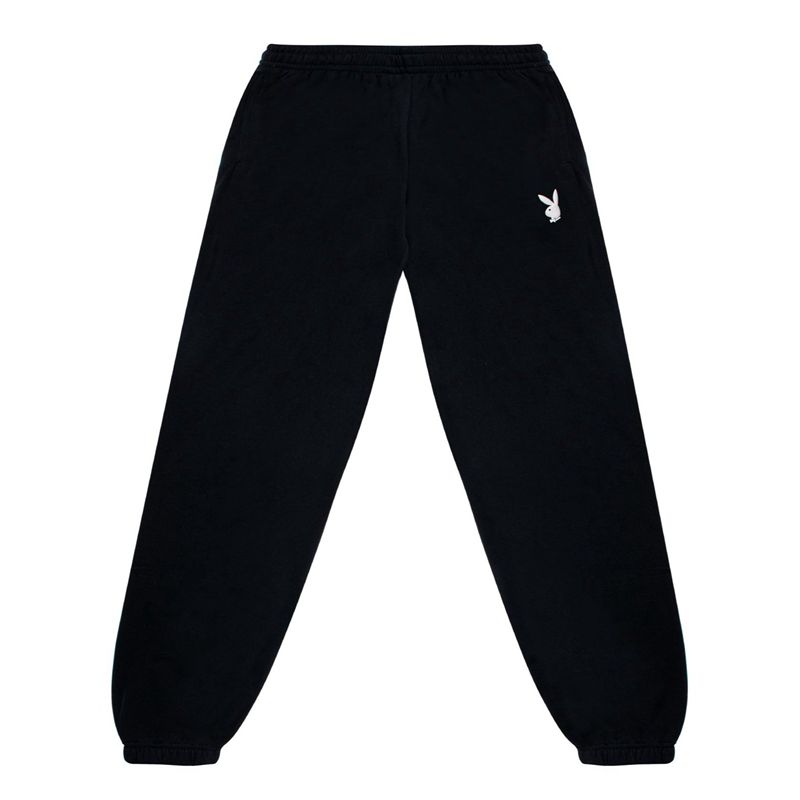 Pantaloni Dama Playboy Clasici Boyfriend Sweats Roz | KUTO-28536