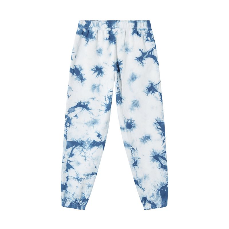 Pantaloni Dama Playboy Crystal Tie-Dye Sweat Albastri | ZKTL-07618