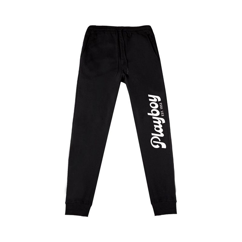 Pantaloni Dama Playboy Desperado American Icon Jogger Albi | UDAZ-24907