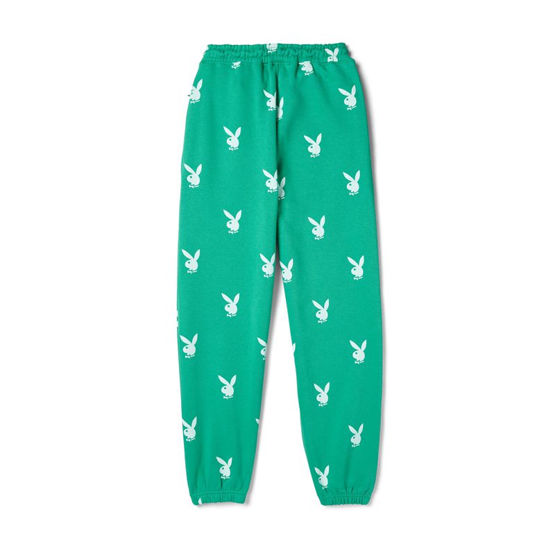 Pantaloni Dama Playboy Green Bunny Joggers Verzi | PWOY-74629