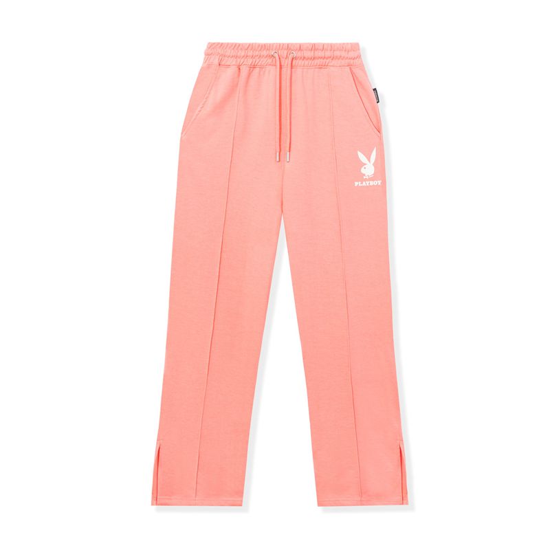 Pantaloni Dama Playboy Logo Sweats Albastri Deschis | JIPX-41576