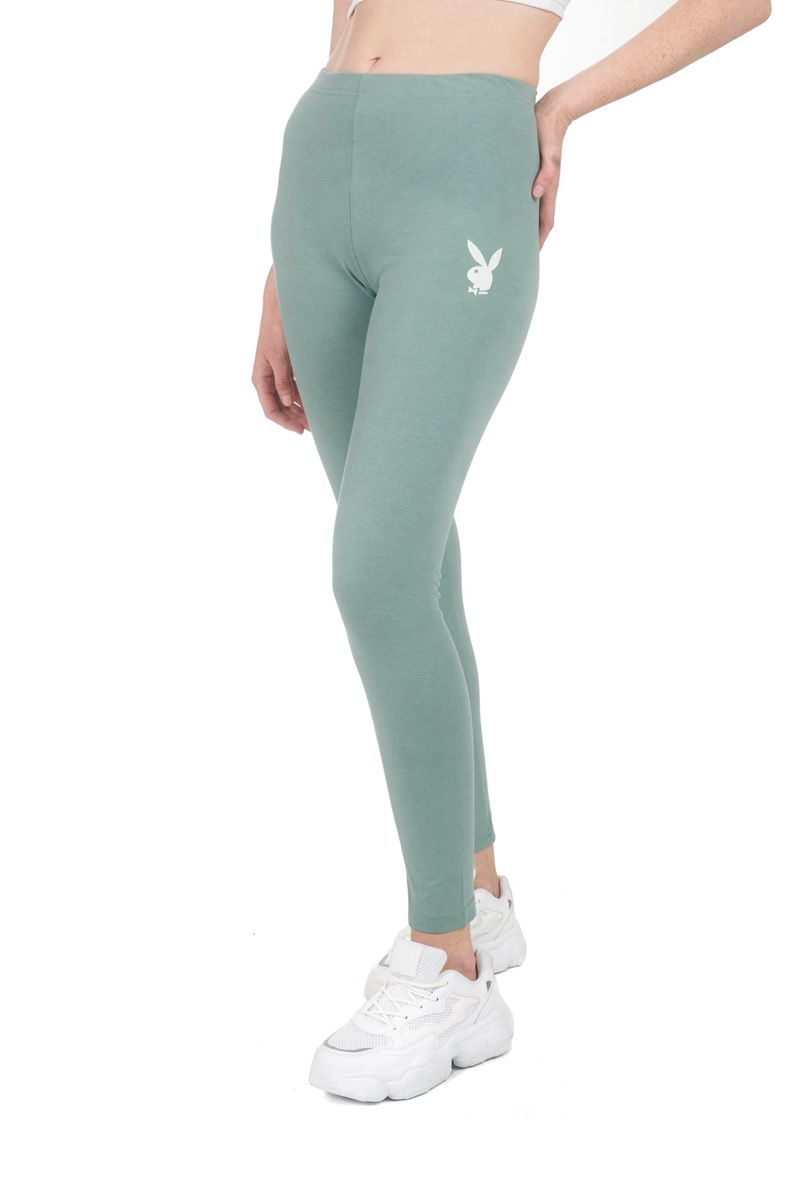 Pantaloni Dama Playboy Missguided Rabbit Head Leggings Verzi | ALJK-16093