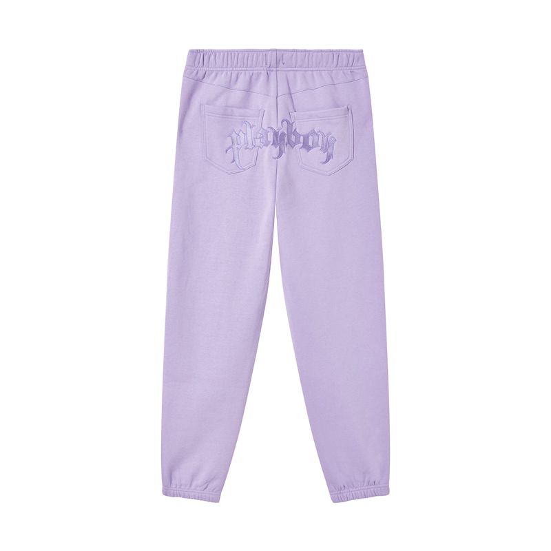 Pantaloni Dama Playboy Purple Masthead Sweat Violet | YIVD-37065