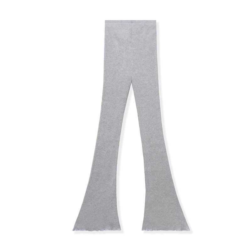 Pantaloni Dama Playboy Ribbed Flare S Gri Inchis Negrii | RVEW-51846