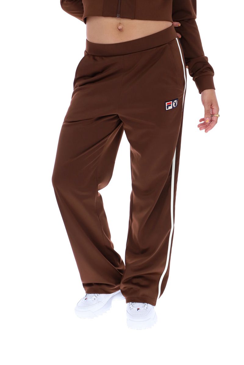 Pantaloni Dama Playboy X Fila Mardi Track Verzi | ZHCS-18356