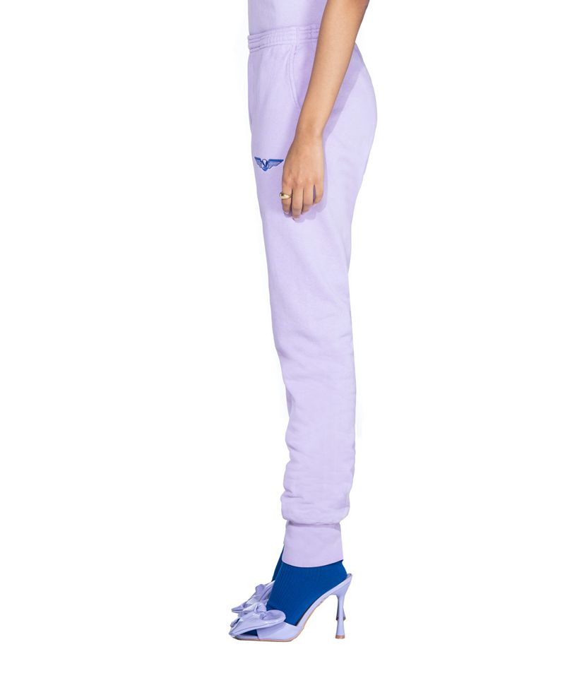 Pantaloni De Trening Barbati Playboy Aviation Wings Jogger Pant Violet | LNIB-47391