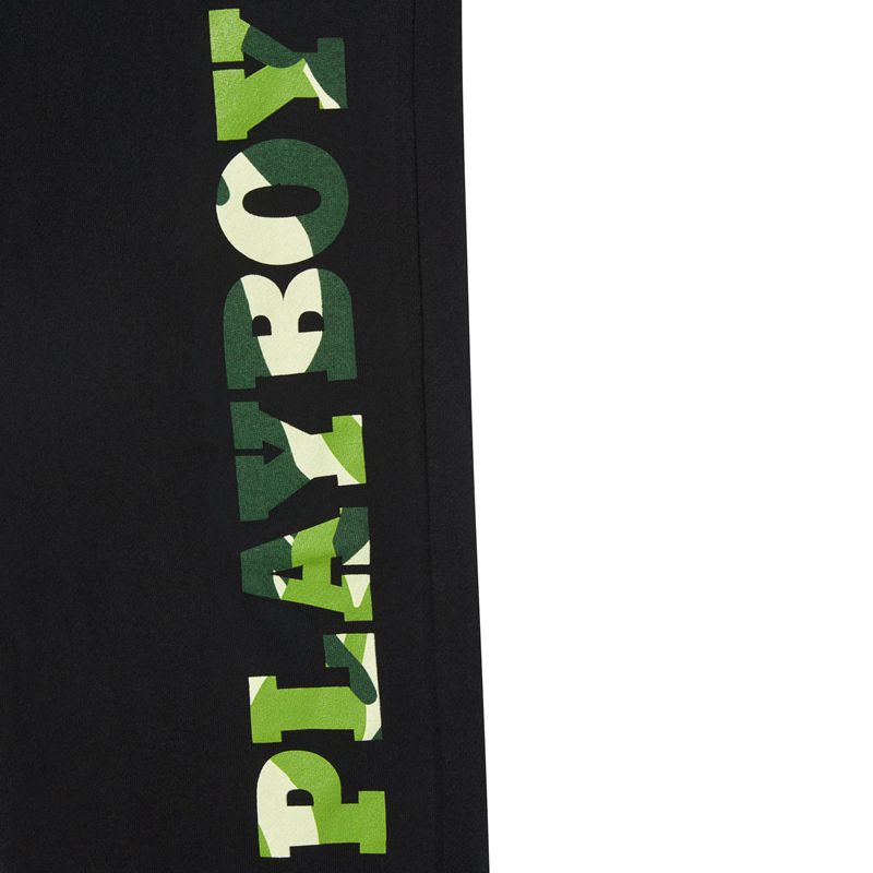 Pantaloni De Trening Barbati Playboy Hare Green Camo Negrii Verzi | VIUS-01568