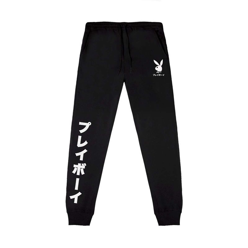 Pantaloni De Trening Barbati Playboy Japanese Rabbit Head Joggers Albi | RZVL-53061