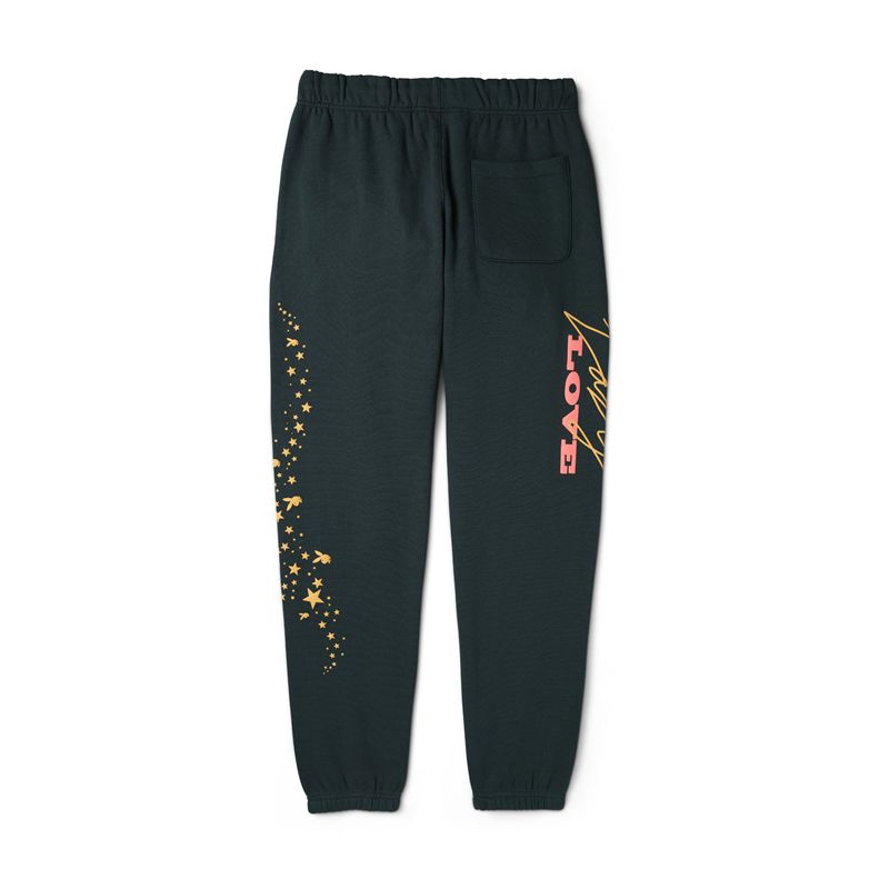 Pantaloni De Trening Barbati Playboy Love Sweatpant Negrii | LXBD-01965