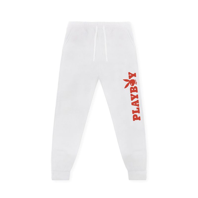 Pantaloni De Trening Barbati Playboy Masthead Negrii Rosii | PYIZ-07149