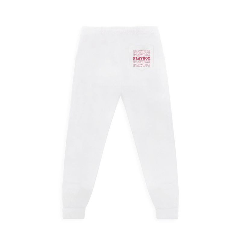 Pantaloni De Trening Barbati Playboy Masthead Negrii Rosii | PYIZ-07149