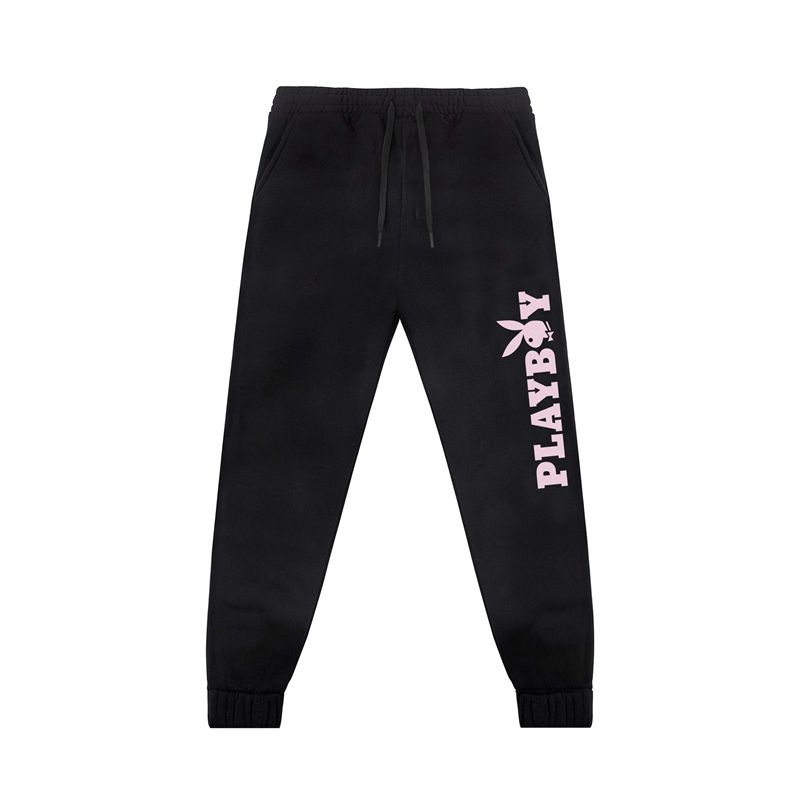 Pantaloni De Trening Barbati Playboy Masthead Negrii Rosii | PYIZ-07149