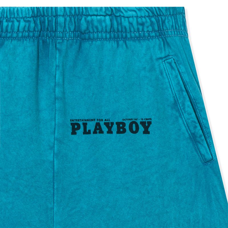 Pantaloni De Trening Barbati Playboy October 1967 Sweatpant Verzi | LVSO-59126