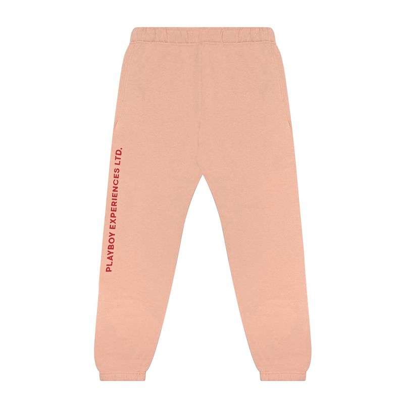 Pantaloni De Trening Barbati Playboy Sun Up Portocalii | RVMX-34982