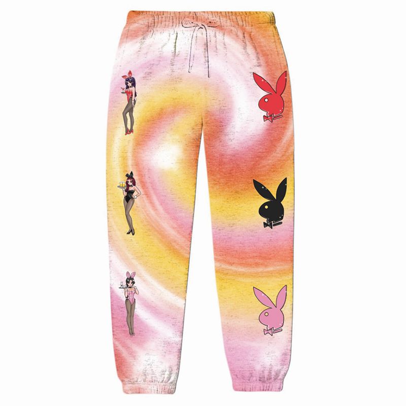 Pantaloni De Trening Barbati Playboy Tokyo Club Bunny Colorati | TVKZ-60851