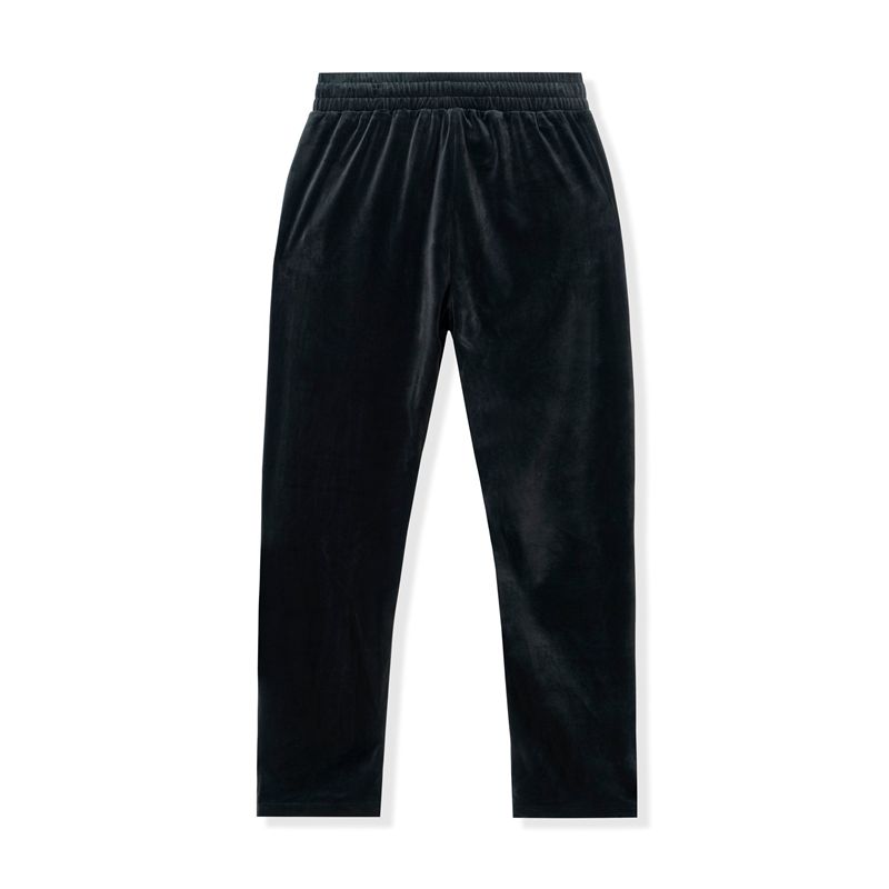 Pantaloni De Trening Barbati Playboy Velvet Negrii Albi | XOWG-39765