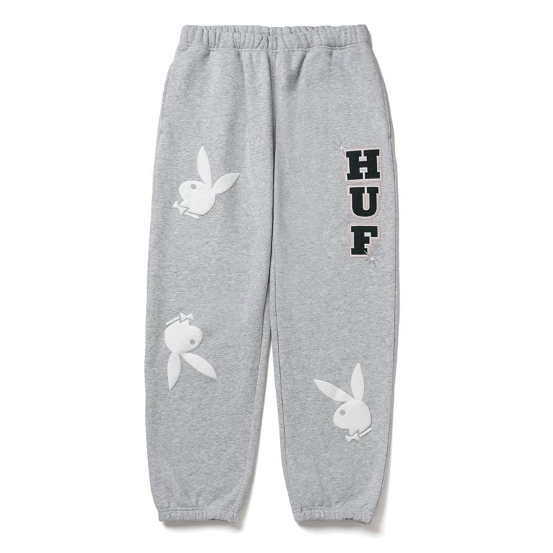 Pantaloni De Trening Barbati Playboy X Huf Rabbit Head Negrii | UCHW-37914