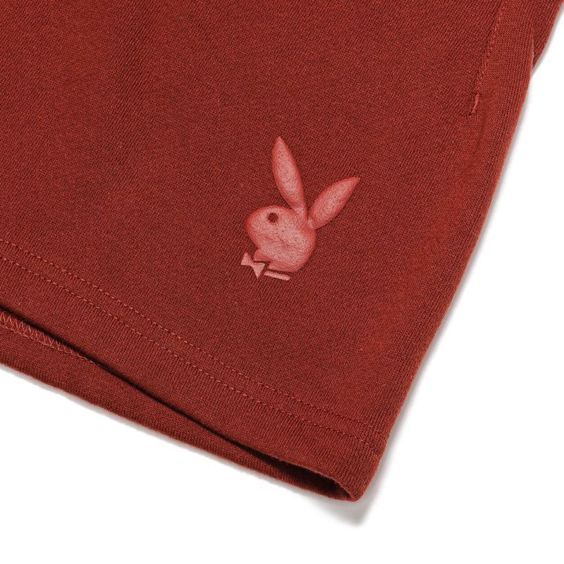 Pantaloni Scurti Barbati Playboy Haus Sweats Maro | AQKB-95247